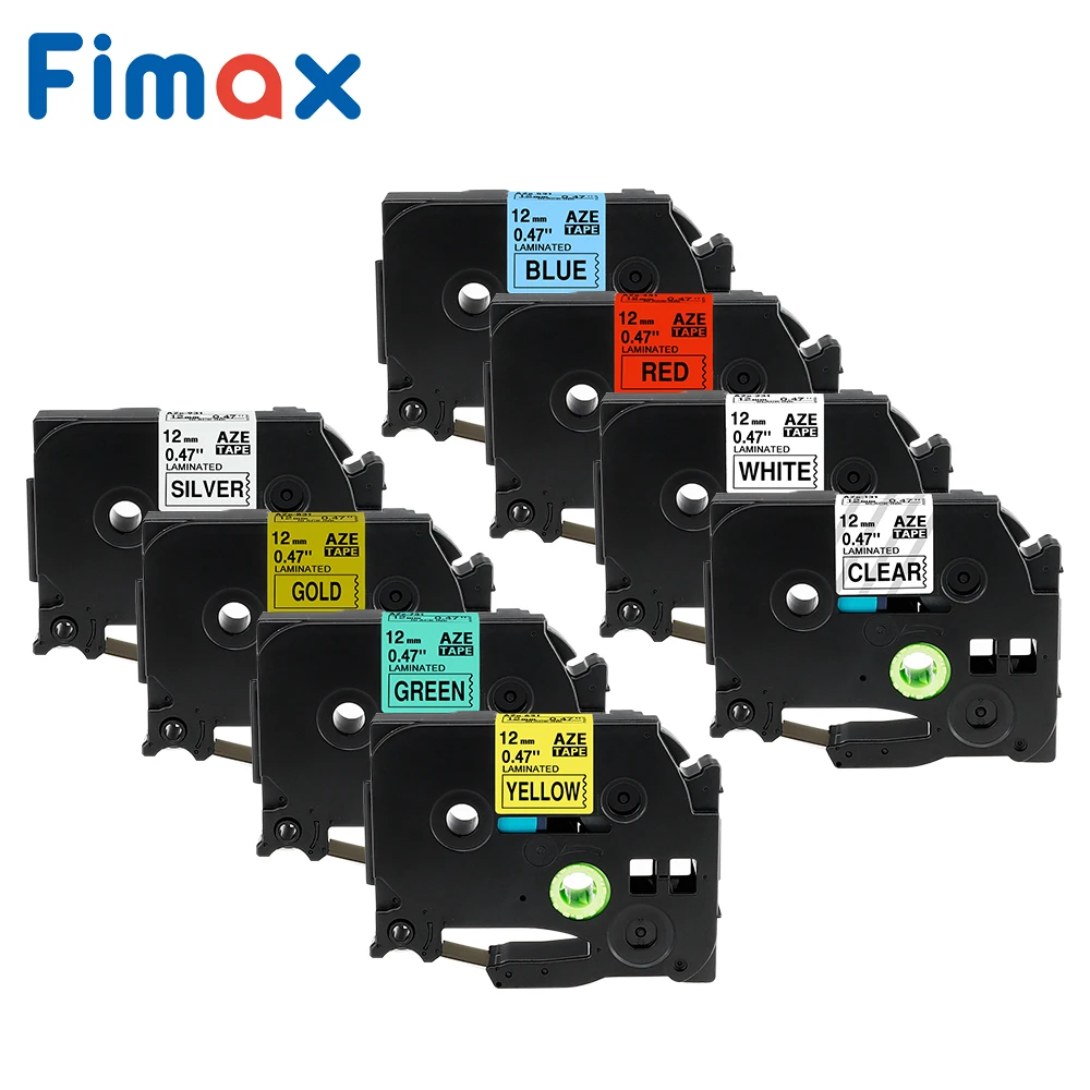 Fimax 8 цветов Tze 231 совместимый с Brother P сенсорная лента TZe231 Tze131 12 мм для touch|Ленты