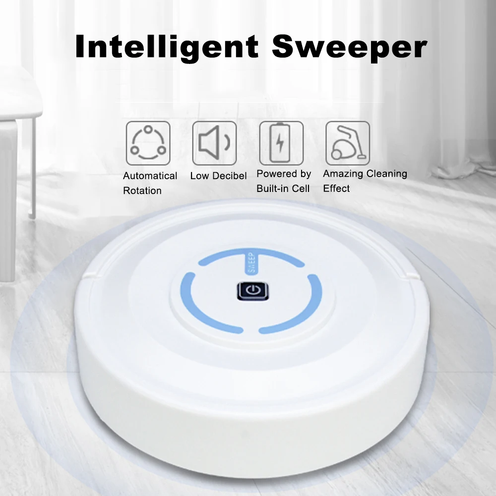 Intelligent Vacuum Cleaner Rechargeable Mini Floor Sweeper Automatic Sweeping Robot Movable Dust Catcher Home Use
Intelligent Vacuum Cleaner Rechargeable Mini Floor Sweeper Automatic Sweeping Robot Movable Dust Catcher Home Use
