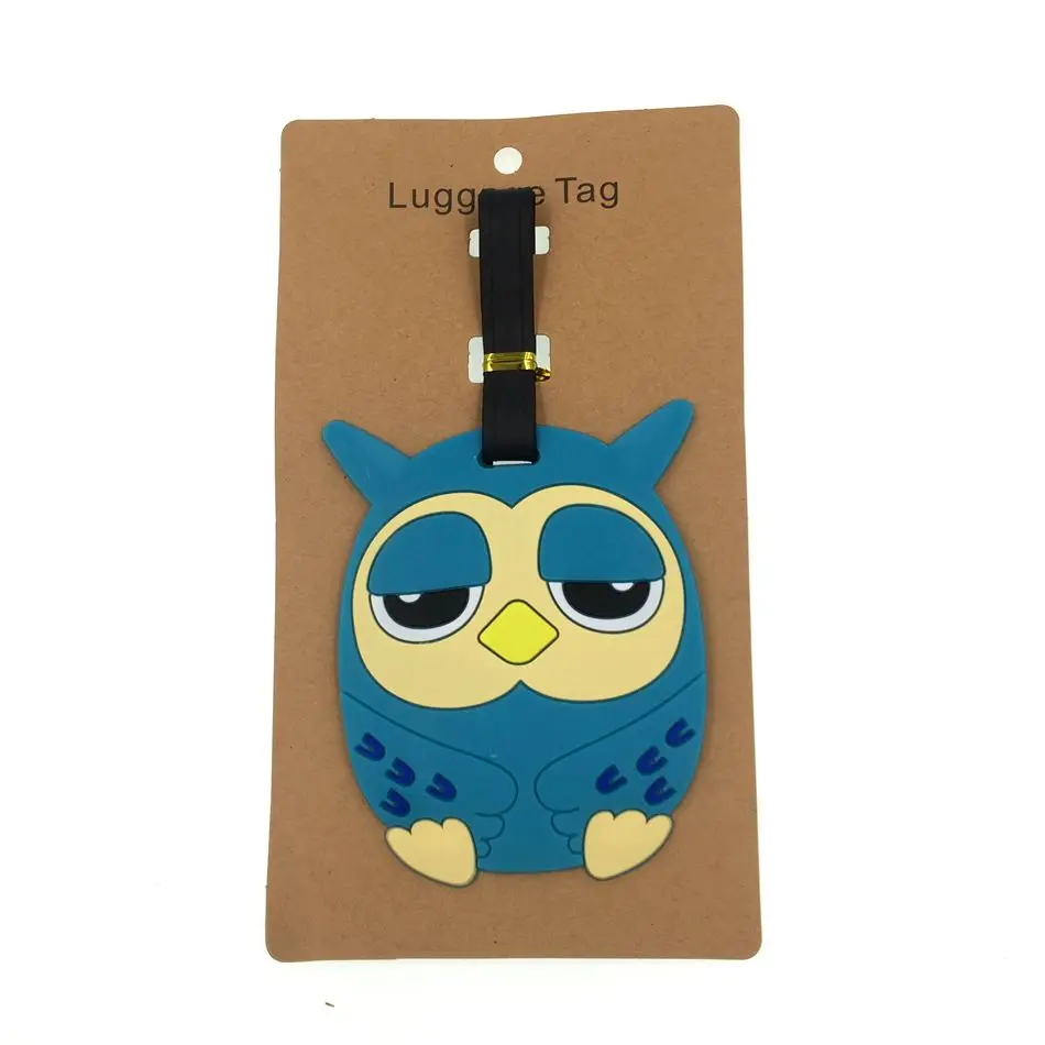 Cartoon Animal Owl Luggage Tag Travel Accessories Silica Gel Suitcase ID Address Holder Baggage Boarding Tag Portable Label
Cartoon Animal Owl Luggage Tag Travel Accessories Silica Gel Suitcase ID Address Holder Baggage Boarding Tag Portable Label