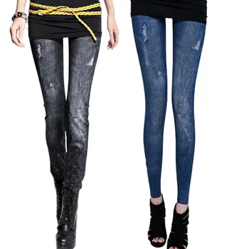 Nice Stretchy Jean Look Fashion Legging For Women Sexy Jeggings Slimming Leggings Skinny Leg Pants Hole Jeans
Nice Stretchy Jean Look Fashion Legging For Women Sexy Jeggings Slimming Leggings Skinny Leg Pants Hole Jeans