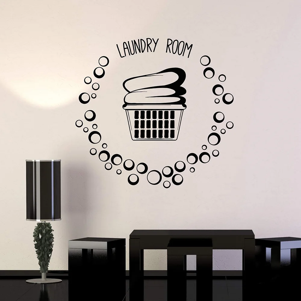 Laundry Room Basket Clothes Bubbles Vinyl Wall Decal Home Decor Art Mural Removable Wall Stickers LW13
Laundry Room Basket Clothes Bubbles Vinyl Wall Decal Home Decor Art Mural Removable Wall Stickers LW13