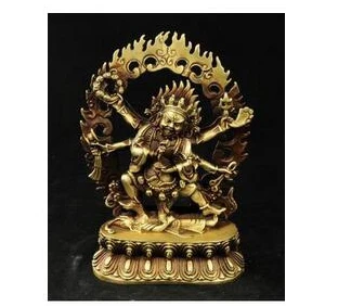 collecting OLD copper Elaborate Old crafts Brass Exquisite Buddhist Vajra 6 Arms Mahakala Buddha Statue ,for Protect Pray
collecting OLD copper Elaborate Old crafts Brass Exquisite Buddhist Vajra 6 Arms Mahakala Buddha Statue ,for Protect Pray