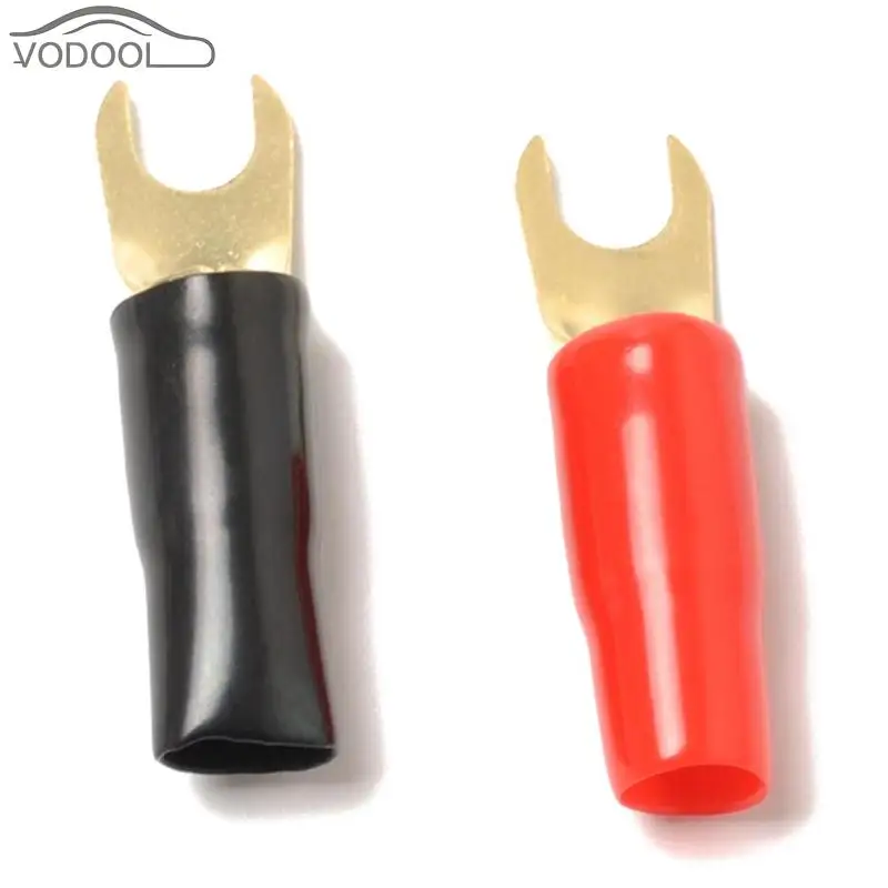 VODOOL 20Pcs 8GA Gauge Wire Cable Cord Fork Terminals Brass Connector with Red Black Insulation Boot for Car Automotive Wiring
VODOOL 20Pcs 8GA Gauge Wire Cable Cord Fork Terminals Brass Connector with Red Black Insulation Boot for Car Automotive Wiring