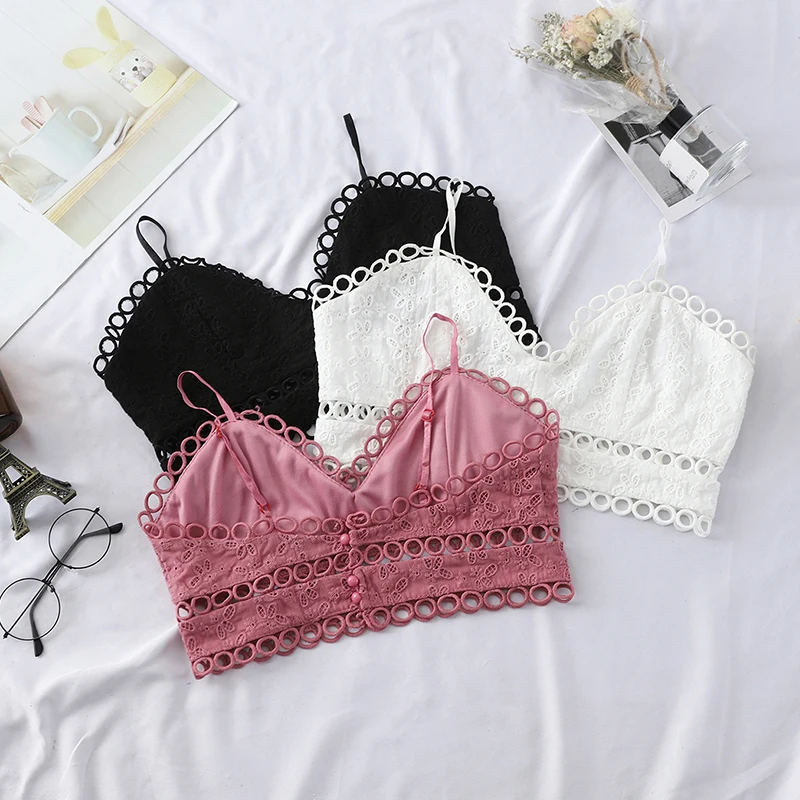 MUMUZI Sexy Spaghetti Straps lace hollow out Crop Top 2019 Women pink backless Sleeveless Camisole Top Female Skinny Bralette
MUMUZI Sexy Spaghetti Straps lace hollow out Crop Top 2019 Women pink backless Sleeveless Camisole Top Female Skinny Bralette