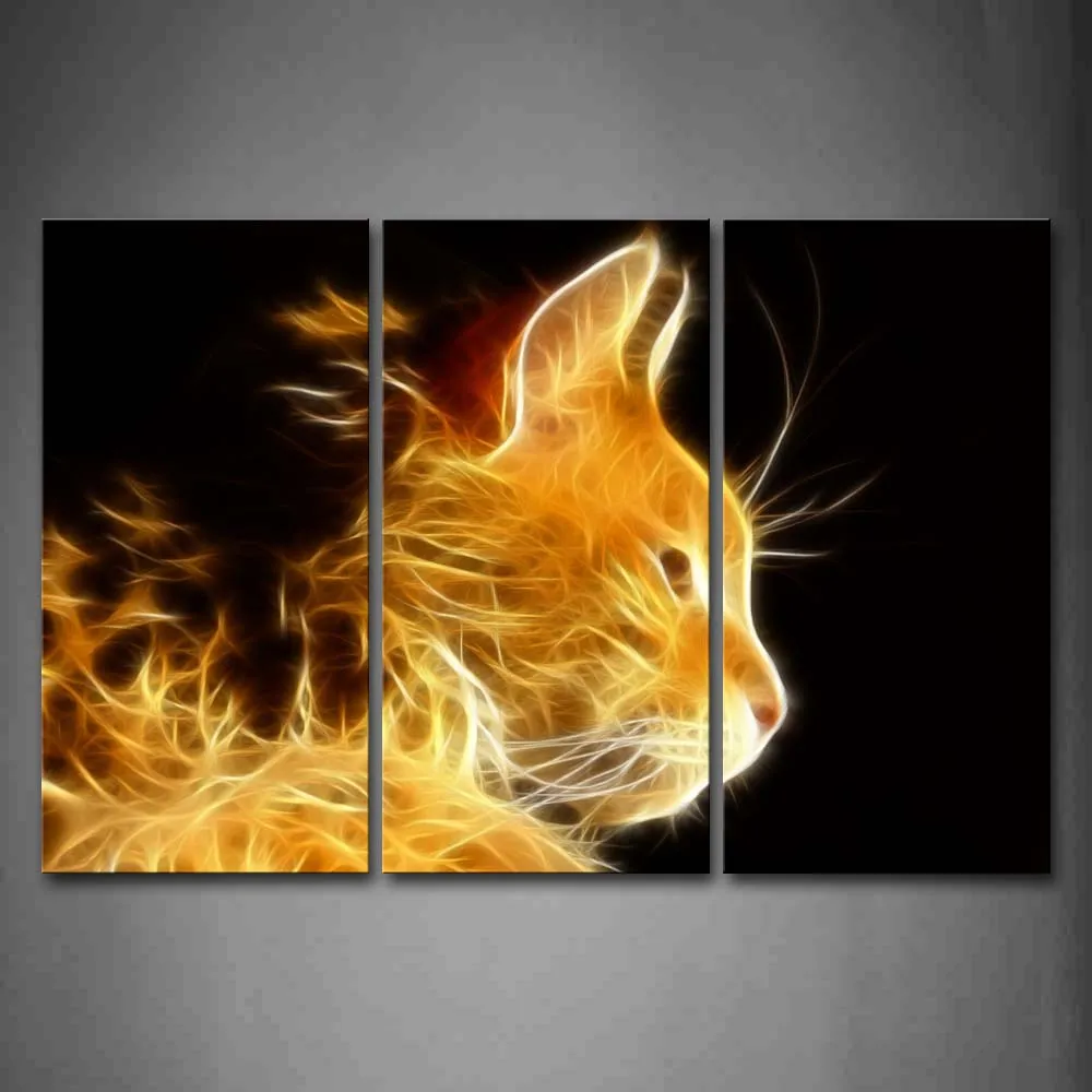 Framed Wall Art Pictures Yellow Orange Brown Cat Canvas Print Animal Poster With Wooden Frame For Home Living Room Decor
Framed Wall Art Pictures Yellow Orange Brown Cat Canvas Print Animal Poster With Wooden Frame For Home Living Room Decor