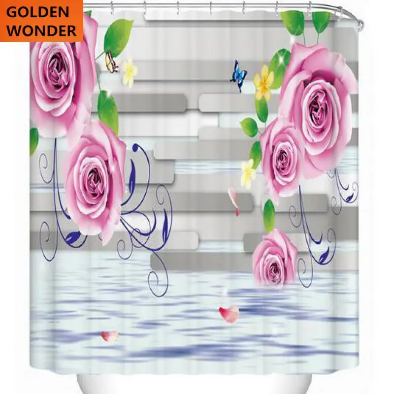 Flower Shower Curtain Bathroom Curtain Data Printing Blind Cortina Polyester Home Fashion Style Simple Design
Flower Shower Curtain Bathroom Curtain Data Printing Blind Cortina Polyester Home Fashion Style Simple Design