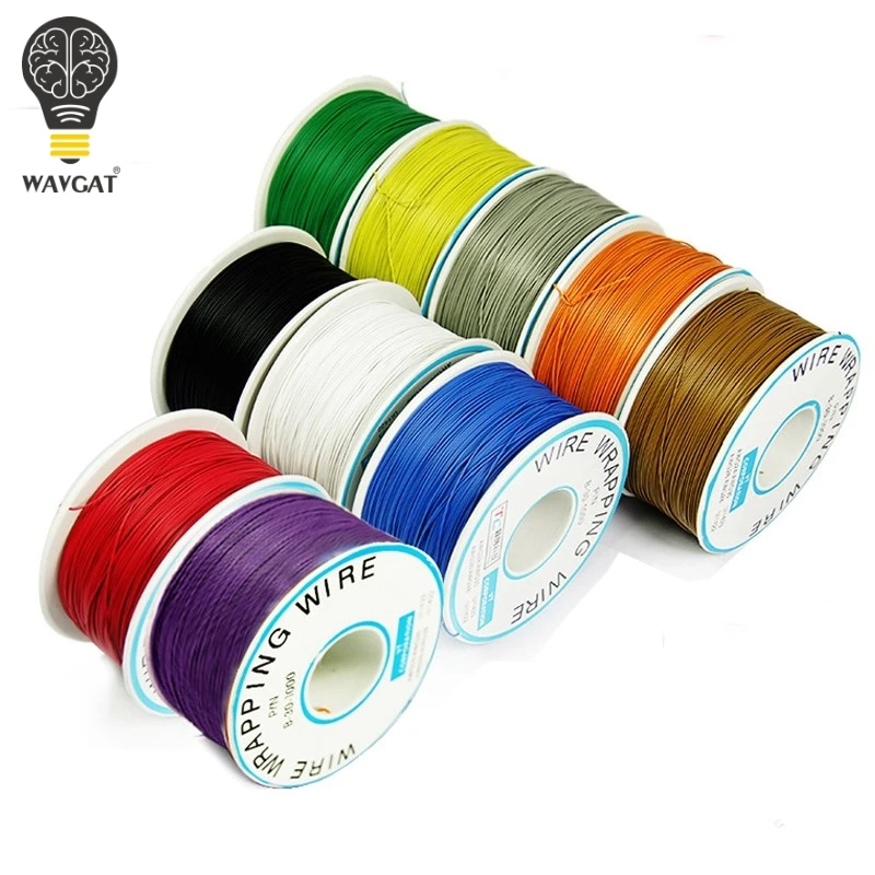 WAVGAT PCB flying jumper wire OK line 250 метров 820 футов 30AWG однопроводный | Электронные компоненты