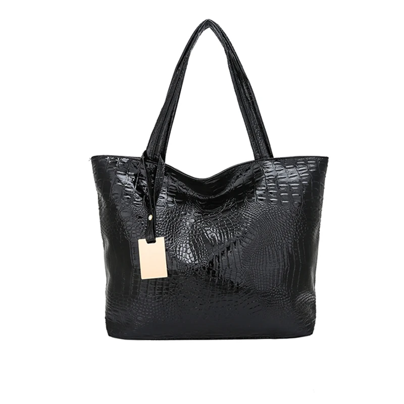 brand 2018 new fashion casual glossy alligator totes large capacity ladies simple shopping handbag PU leather shoulder bags
brand 2018 new fashion casual glossy alligator totes large capacity ladies simple shopping handbag PU leather shoulder bags