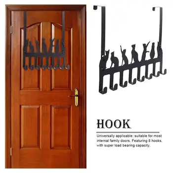 Innovative Cat Shape Design Metal Iron Wall Door Hat Coat Clothes Key Hanging Decorative Wall Hooks Robe Hanger With 8 Hooks #4
Innovative Cat Shape Design Metal Iron Wall Door Hat Coat Clothes Key Hanging Decorative Wall Hooks Robe Hanger With 8 Hooks #4