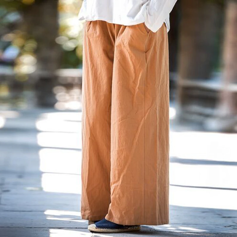 Solid Elastic waist Linen Cotton Women Harem Pants Summer Loose Casual Wide leg Pants White Brand Design Linen Trousers
Solid Elastic waist Linen Cotton Women Harem Pants Summer Loose Casual Wide leg Pants White Brand Design Linen Trousers