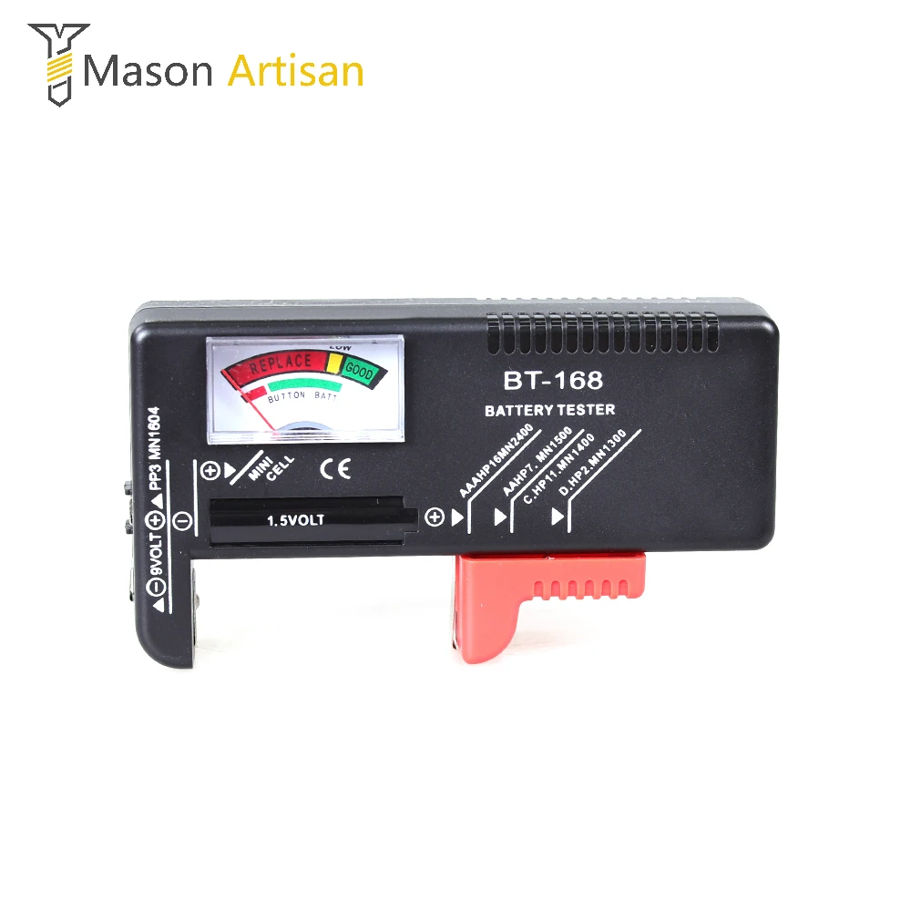 BT-168 Battery Tester For 9V 1.5V Button Cell AAA AA C D AG Universal Battery Capacity Tester Checker Diagnostic-tool
BT-168 Battery Tester For 9V 1.5V Button Cell AAA AA C D AG Universal Battery Capacity Tester Checker Diagnostic-tool