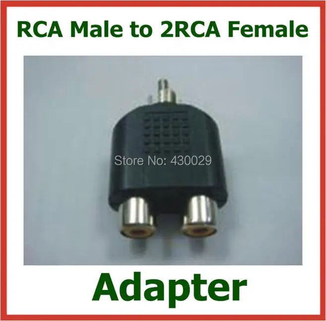 500pcs Adapter RCA Male to 2RCA Female Adapter Connector Y-Splitter Plug Extender Converter 1 Male to 2 Female
500pcs Adapter RCA Male to 2RCA Female Adapter Connector Y-Splitter Plug Extender Converter 1 Male to 2 Female
