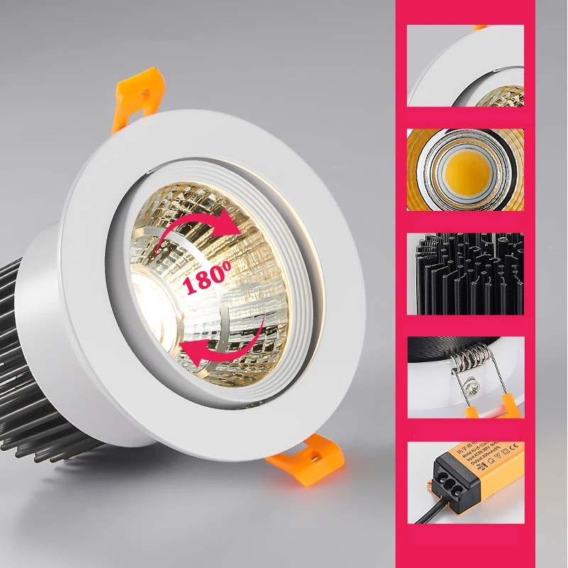 Dimmable Led downlight light COB Ceiling Spot Light 5w 7w ceiling recessed Lights Indoor Lighting decoration For Living Room
Dimmable Led downlight light COB Ceiling Spot Light 5w 7w ceiling recessed Lights Indoor Lighting decoration For Living Room