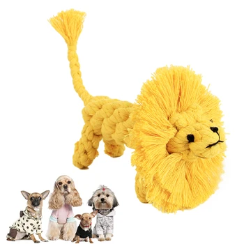 Modeling cotton rope -manual weaving lion shape 15.5cm pet dog multi-strand knot resistant molar toy dog toys for small dogs
Modeling cotton rope -manual weaving lion shape 15.5cm pet dog multi-strand knot resistant molar toy dog toys for small dogs