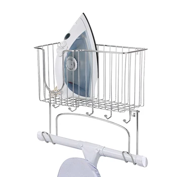 Ironing Board Holder Storage Iron Rack Storage Basket Metal Rack 2 In 1 Wall-mounted Ironing Board Storage Hook Home Organizer
Ironing Board Holder Storage Iron Rack Storage Basket Metal Rack 2 In 1 Wall-mounted Ironing Board Storage Hook Home Organizer