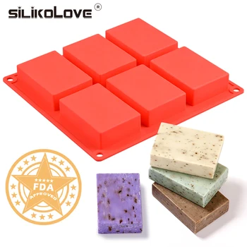 Whosale 6 Cavity Silicone Mold for Making Soaps 3D Plain Soap Mold Rectangle DIY Handmade Soap Form Tray Mould
Whosale 6 Cavity Silicone Mold for Making Soaps 3D Plain Soap Mold Rectangle DIY Handmade Soap Form Tray Mould