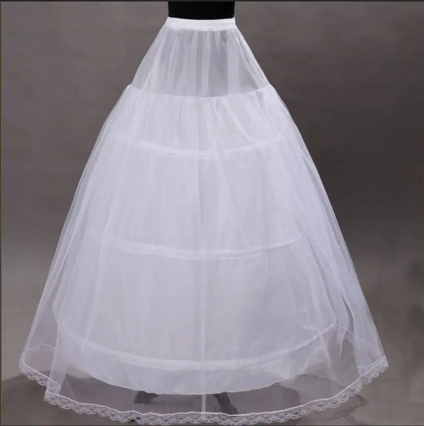 White/Black 3 Hoops 1 Layer Of Yarn With Lace Petticoat Crinoline Slip Underskirt For Wedding Dress Bridal Gown 2019
White/Black 3 Hoops 1 Layer Of Yarn With Lace Petticoat Crinoline Slip Underskirt For Wedding Dress Bridal Gown 2019