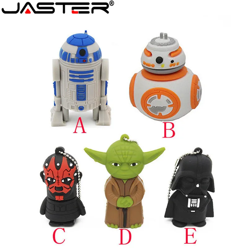 JASTER Memoria Stick USB Pendrive 2.0 In Star Wars' Hero Cartoon USB Flash Drive 4GB 16GB 32GB Pen Drive Gadget Cle USB Gifts
JASTER Memoria Stick USB Pendrive 2.0 In Star Wars' Hero Cartoon USB Flash Drive 4GB 16GB 32GB Pen Drive Gadget Cle USB Gifts