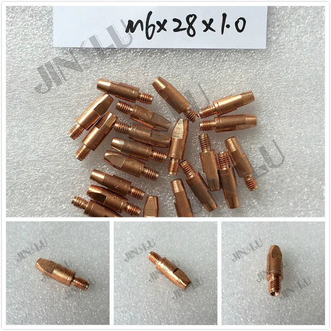 100PS CuCrZr M6*28*1.0 contact tip for BZL STYLE 24KD TORCH for inverter welding machine
100PS CuCrZr M6*28*1.0 contact tip for BZL STYLE 24KD TORCH for inverter welding machine