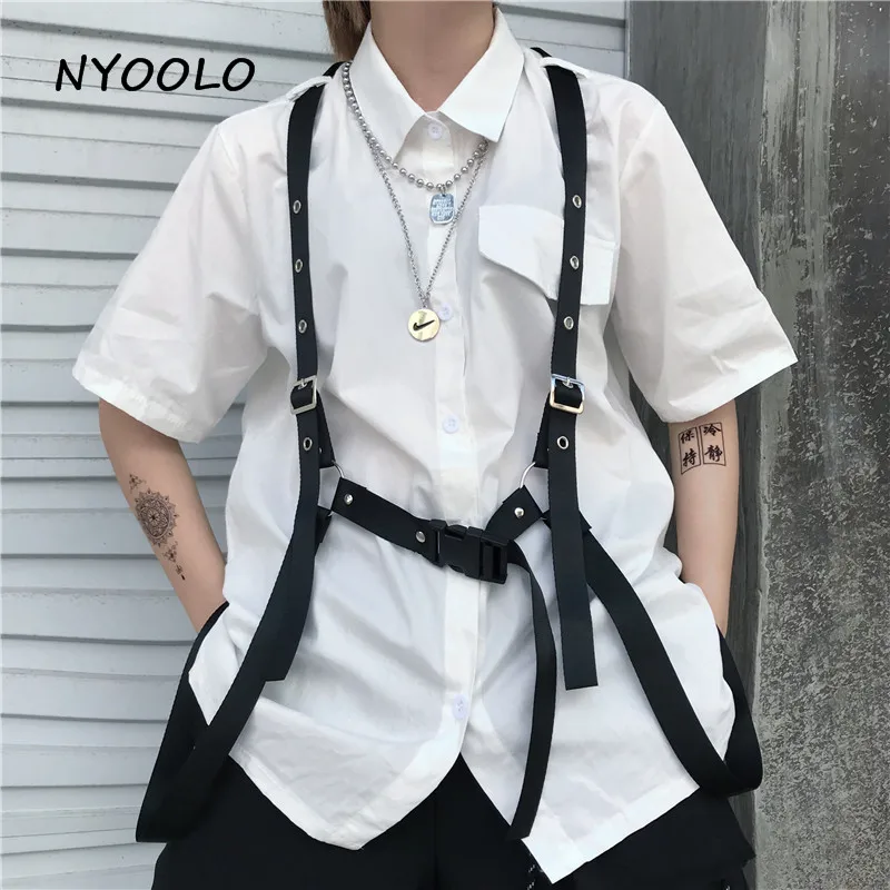 NYOOLO Vintage style solid color function shirt Summer streetwear short sleeve turn down collar shirt women men clothing top
NYOOLO Vintage style solid color function shirt Summer streetwear short sleeve turn down collar shirt women men clothing top