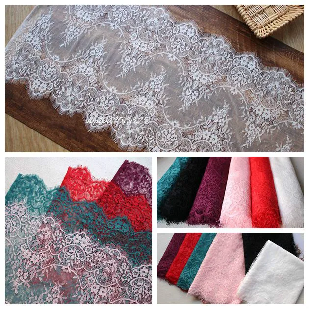 3M/Lot 11 Color Classical Design Nylon Dress Eyelash 40CM Lace Fabric DIY Soft Lash Trim French Bilateral Chantilly VK1608
3M/Lot 11 Color Classical Design Nylon Dress Eyelash 40CM Lace Fabric DIY Soft Lash Trim French Bilateral Chantilly VK1608