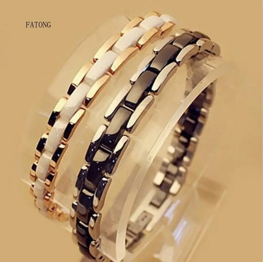 Luxury boutique ceramic bracelet single row double row steel rose gold couple European and American hot bracelet t1177
Luxury boutique ceramic bracelet single row double row steel rose gold couple European and American hot bracelet t1177