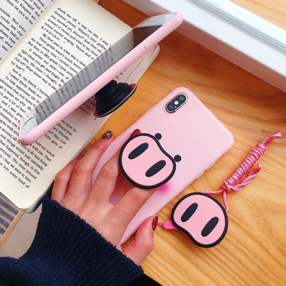 Cute Pig Case For huawei P20 pro Case Silicone Phone Stand Holder Cover For huawei P20 lite Nova 2s 3 3i 3e honor 9 10 lite V10
Cute Pig Case For huawei P20 pro Case Silicone Phone Stand Holder Cover For huawei P20 lite Nova 2s 3 3i 3e honor 9 10 lite V10