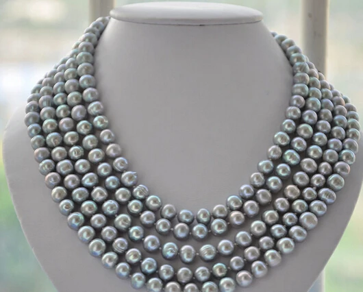 FREE SHIPPING>>>@@ > N2614 LONG 8-9mm round gray cultured Freshwater pearl necklace 100inch
FREE SHIPPING>>>@@ > N2614 LONG 8-9mm round gray cultured Freshwater pearl necklace 100inch