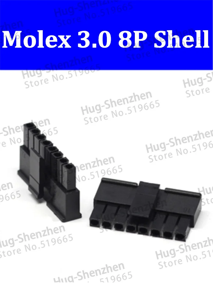 5557 High quality 50pcs/lot molex 3.0 8Pin black male power connector pitch 3.0mm plastic shell connector
5557 High quality 50pcs/lot molex 3.0 8Pin black male power connector pitch 3.0mm plastic shell connector