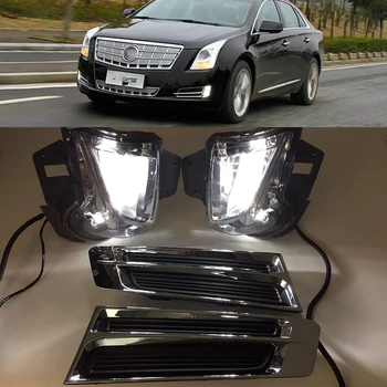 Car Flashing 1Pair For Cadillac XTS 2013 2014 2015 2016 LED Daytime Running Light LED DRL fog lamp cover Car styling
Car Flashing 1Pair For Cadillac XTS 2013 2014 2015 2016 LED Daytime Running Light LED DRL fog lamp cover Car styling