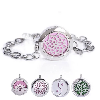 5Pcs Lotus Pattern Carved Magnetic Stainless Steel Diffuser Bracelet Bangle Locket For Aromatherapy Essential Oils Jewelry
5Pcs Lotus Pattern Carved Magnetic Stainless Steel Diffuser Bracelet Bangle Locket For Aromatherapy Essential Oils Jewelry