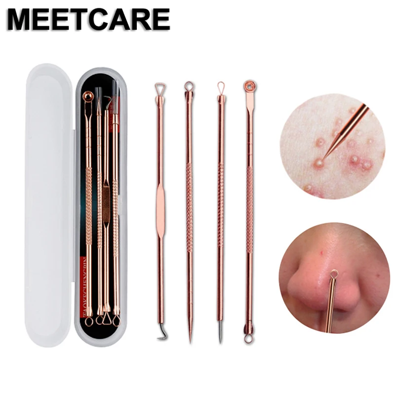 4PCS Stainless Steel Blackhead Acne Remover Needle Tool Blackhead Remover Dark Sore Acne Extractor Clean Beauty Skin Care Tool
4PCS Stainless Steel Blackhead Acne Remover Needle Tool Blackhead Remover Dark Sore Acne Extractor Clean Beauty Skin Care Tool
