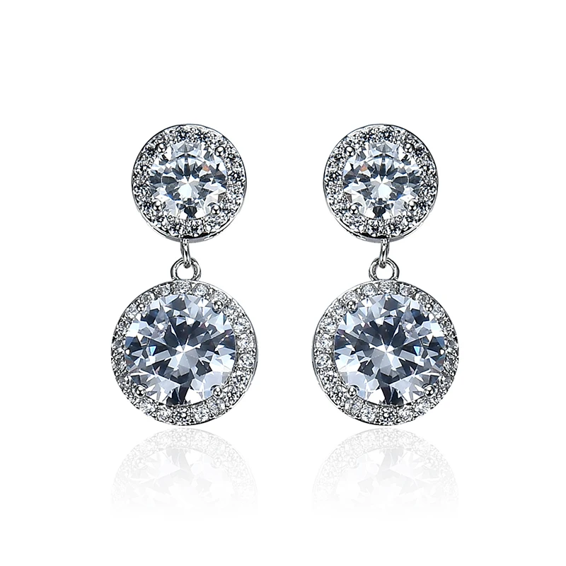 MISANANRYNE Elegance Earrings Clear CZ Crystals Fashion Women Femme Jewelry Round Earrings Brincos boucle d'oreille
MISANANRYNE Elegance Earrings Clear CZ Crystals Fashion Women Femme Jewelry Round Earrings Brincos boucle d'oreille