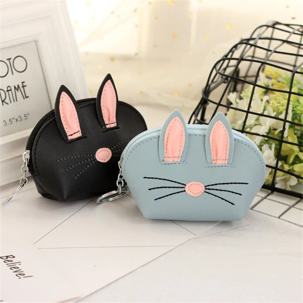 1pc Cute Kawaii Cartoon Rabbit Card Holder Fashion Note Coin Purse Business ID Case Portable office desk Supplies | Канцтовары для