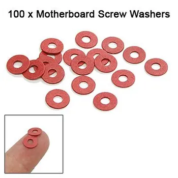 Promotion! New Hot Sale 100 Pcs Practical Red Motherboard Screw Insulating Fiber Washers
Promotion! New Hot Sale 100 Pcs Practical Red Motherboard Screw Insulating Fiber Washers