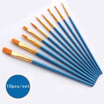 50 set (10 pcs/set) Pearlescent Blue Rod Nylon Hair Multifunctional Drawing Pen Watercolor Oil Brush Set
50 set (10 pcs/set) Pearlescent Blue Rod Nylon Hair Multifunctional Drawing Pen Watercolor Oil Brush Set