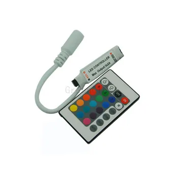 100X Wholesale IR 24keys mini RGB LED controller DC5-12V input express free shipping
100X Wholesale IR 24keys mini RGB LED controller DC5-12V input express free shipping