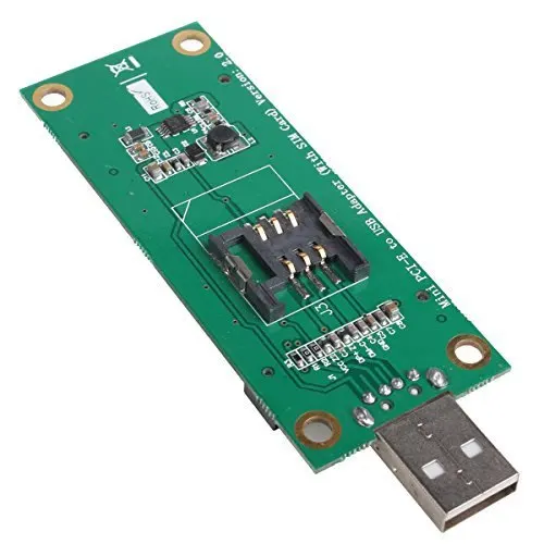 CY Mini PCI-E Wireless WWAN to USB Adapter Card with SIM Card Slot Module Testing Tools
CY Mini PCI-E Wireless WWAN to USB Adapter Card with SIM Card Slot Module Testing Tools
