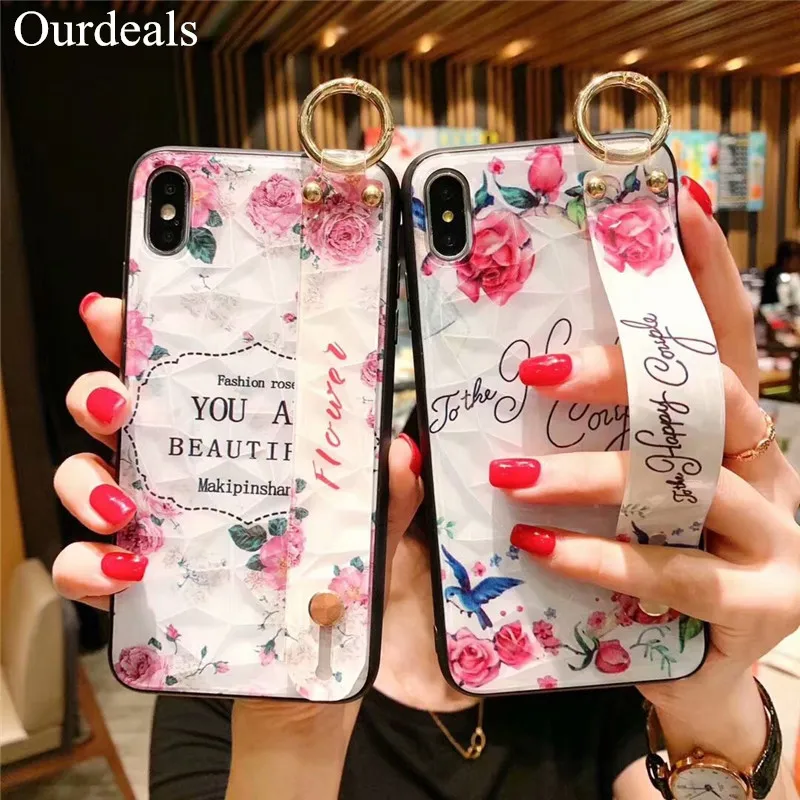 Ourdeals 3D diamond wrist strap Phone Case For iphone 7 8 6s 6plus For iphone X XR XS MAX Flower cute animal stand Back Cover
Ourdeals 3D diamond wrist strap Phone Case For iphone 7 8 6s 6plus For iphone X XR XS MAX Flower cute animal stand Back Cover