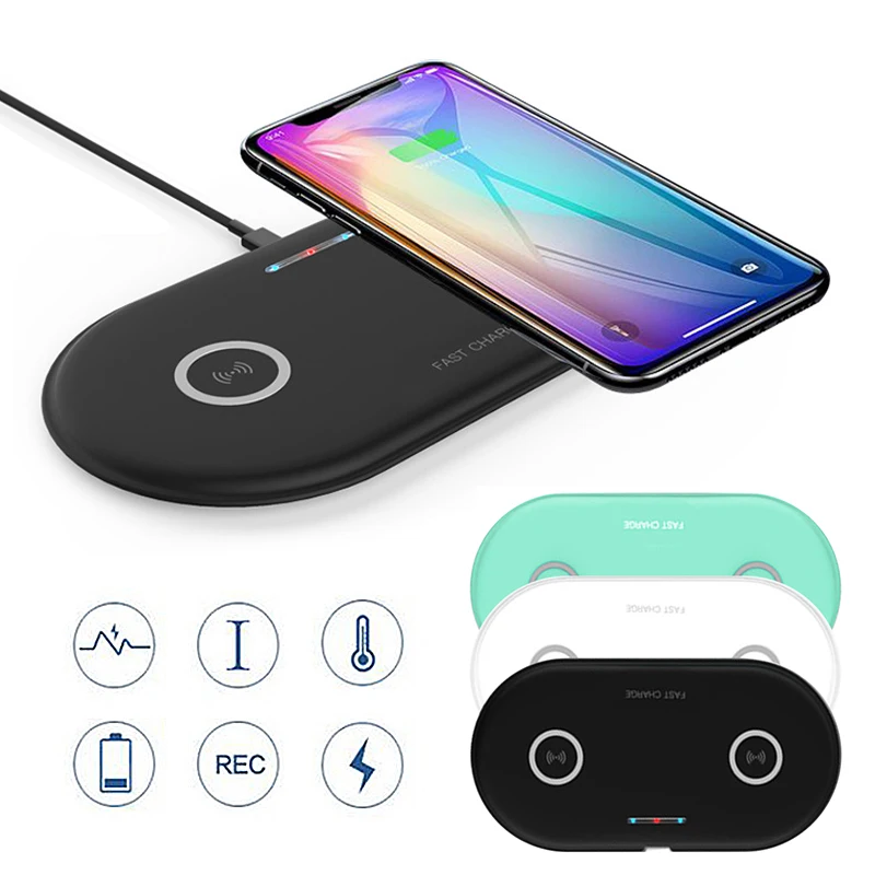 2 in 1 Wireless Charger for iPhone 8Plus X XR XS 10W Fast Charging Dock For Samsung S9 S8 Qi Wireless Charger Fast Charging Pad
2 in 1 Wireless Charger for iPhone 8Plus X XR XS 10W Fast Charging Dock For Samsung S9 S8 Qi Wireless Charger Fast Charging Pad