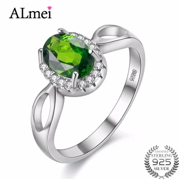 Almei Genuine Chrome Oval Diopside CZ Stone Ring 925 Sterling Silver Elegant Engagement Jewelry for Women with Box 40% FJ079
Almei Genuine Chrome Oval Diopside CZ Stone Ring 925 Sterling Silver Elegant Engagement Jewelry for Women with Box 40% FJ079