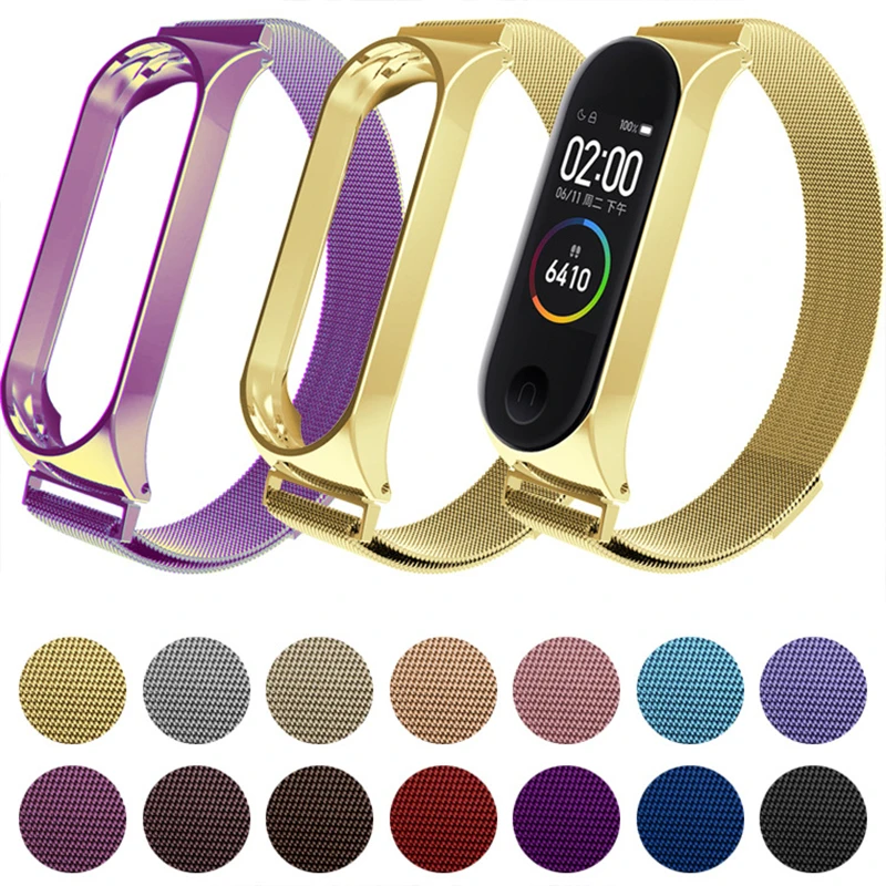 Stainless Steel Strap For Xiaomi Mi Band 3 4 Strap For Xiaomi Miband 3 Bracelet For Xiaomi Mi Band 4 Milanese Magnet Wrist strap
Stainless Steel Strap For Xiaomi Mi Band 3 4 Strap For Xiaomi Miband 3 Bracelet For Xiaomi Mi Band 4 Milanese Magnet Wrist strap