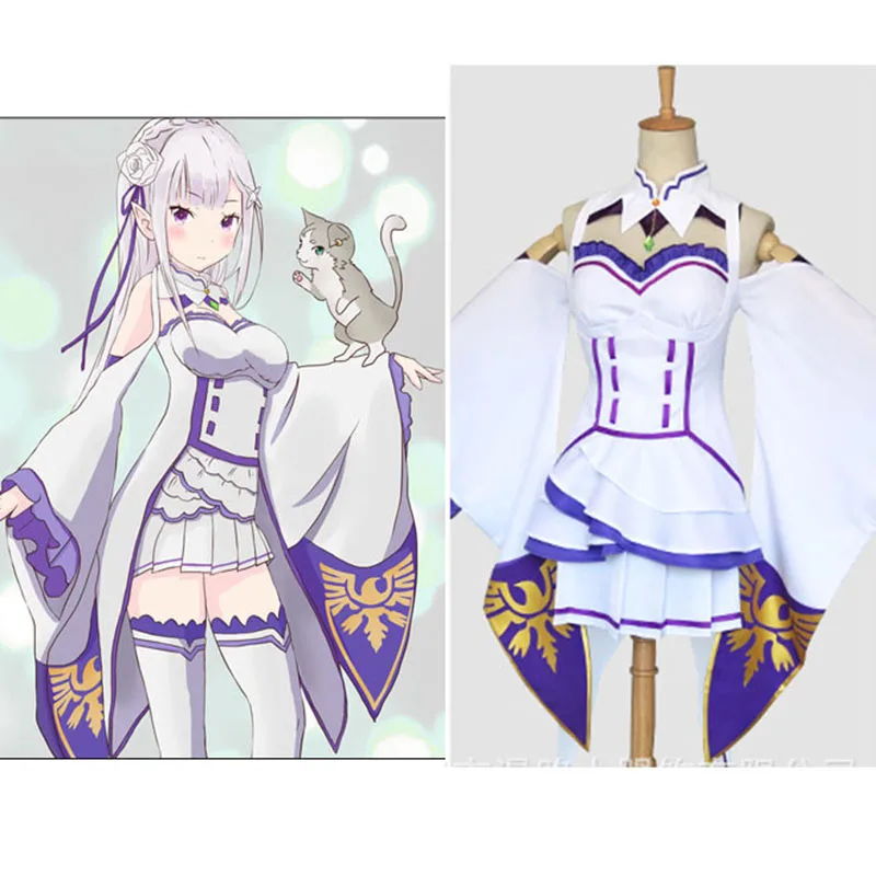 Seedrulia Emilia Cosplay Re:zero Kara Hajimeru Isekai Seikatsu Re Life In a Different World Kawaii Costume Maid Servant Dress
Seedrulia Emilia Cosplay Re:zero Kara Hajimeru Isekai Seikatsu Re Life In a Different World Kawaii Costume Maid Servant Dress