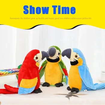 Adorable Speak Talking Toys Record Repeats Waving Wings Cute Parrot Stuffed Plush Toys gift for kids child A1
Adorable Speak Talking Toys Record Repeats Waving Wings Cute Parrot Stuffed Plush Toys gift for kids child A1