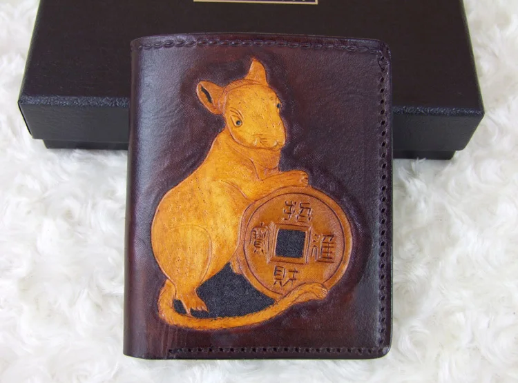 Hong Kong OLG. YAT Zodiac Mice carved by hand purse Men's brief paragraph (vertical)purse/ wallet Italian pure leather wallets
Hong Kong OLG. YAT Zodiac Mice carved by hand purse Men's brief paragraph (vertical)purse/ wallet Italian pure leather wallets