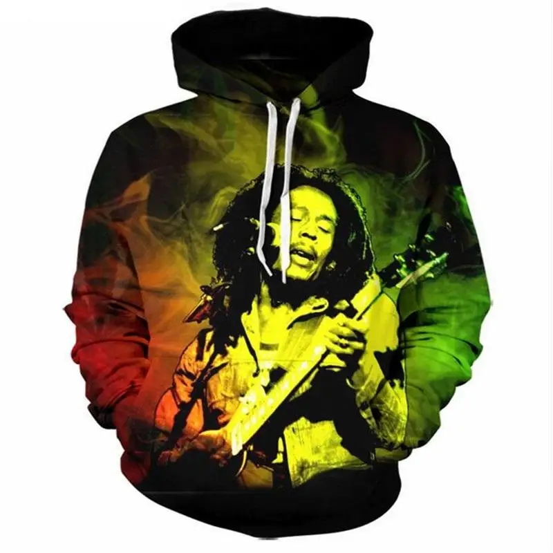 New 2018 3D BOB MARLEY 'SMOKEY' HOODIE Hip HOP Famous Brand Harajuku Sweatshirt Printed Men
New 2018 3D BOB MARLEY 'SMOKEY' HOODIE Hip HOP Famous Brand Harajuku Sweatshirt Printed Men
