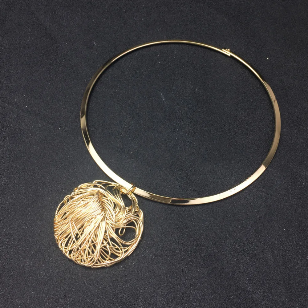 Ожерелье чокер женское из металлической проволоки 2020|Ожерелье-ошейник| |