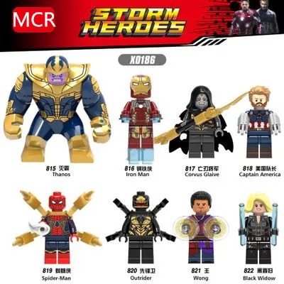 8PCS/LOT The Avengers Building blocks little figure doll mini legoing Super hero captain American iron man birthday gift X0186
8PCS/LOT The Avengers Building blocks little figure doll mini legoing Super hero captain American iron man birthday gift X0186