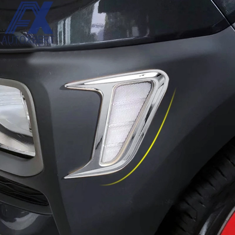 AX Chrome Front Side Turn Signal Light Turning Fog Light Lamp Cover Trim Decoration For Hyundai Kona Encino Kauai 2017 2018 2019
AX Chrome Front Side Turn Signal Light Turning Fog Light Lamp Cover Trim Decoration For Hyundai Kona Encino Kauai 2017 2018 2019