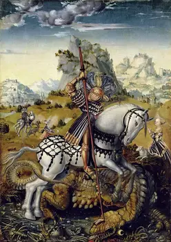 Lucas Cranach the Elder: St George and the Dragon SILK POSTER Decorative painting 24x36inch
Lucas Cranach the Elder: St George and the Dragon SILK POSTER Decorative painting 24x36inch